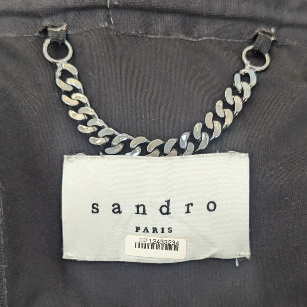 Sandro Paris Polyester Soft Shell Jacket Hooded S… - image 8